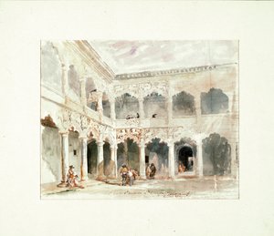 Gårdsplassen til Infantado Palace i Guadalajara (Spania)