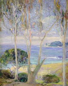 A Clear Day, California Coast, ca. 1918 (olje på lerret) av Jennie Vennerstrom Cannon