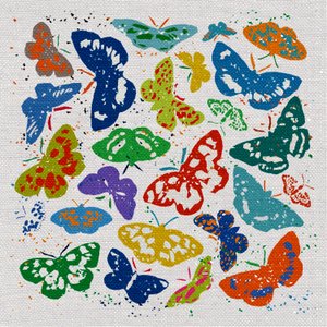 Dancing Butterflies, 2022 (blandet media)