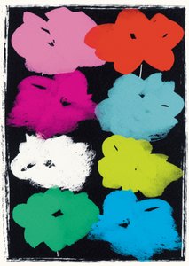 Warhol Flowers (blandet media) av Jenny Frean