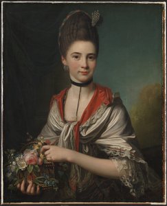 Portrett av Anna Elisabeth Battier, født Storp av Jens Juel