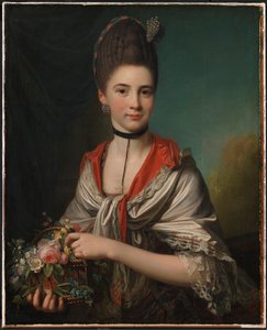 Portrett av Anna Elisabeth Battier, født Storp av Jens Juel