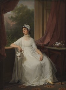 Portrett av Gertrud Hage, født Heitmann av Jens Juel