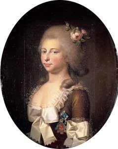 Portrett av Louise Auguste av Danmark 1771-1843, 1784. av Jens Juel