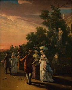 Promenade i en park av Jens Juel