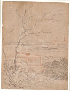 Utsikt fra Marienlyst over Kronborg av Jens Juel