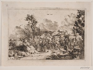 En landevei i et fjellområde av Jens Knudsen