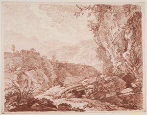 Italiensk fantasilandskap av Jens Petersen Lund