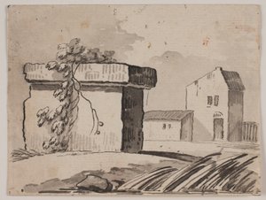 Ruin og hus av Jens Petersen Lund