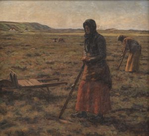 Kvinner hogger lyng av Jens Vige