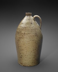 Kanne, c. 1866-1900 (alkalisk glasert steintøy) av Jeremiah S. (attr.to) Hogue