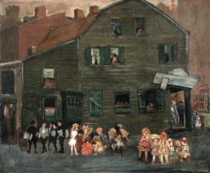 Det gamle huset, ca. 1910 (olje på lerret)