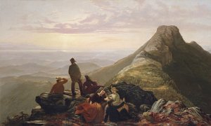 The Lated Party på Mansfield Mountain, 1858. av Jerome Thompson