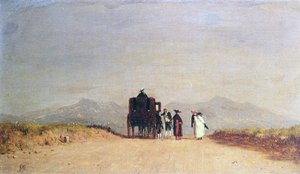 Reisestopp i den romerske kampanjen, ca. 1868
