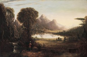 The Happy Valley, fra Rasselas, prinsen som mediterer sin flukt av Jesse Talbot