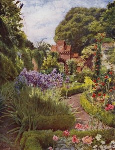 Fulham, Gateway between Walled Garden and Grounds (farge litho)