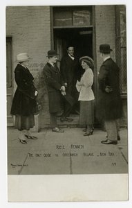 Adele Kennedy, den eneste guiden til Greenwich Village, New York, USA av Jessie Tarbox Beals