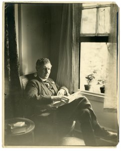 John Cowper Powys Llewelyn Powys, ca. 1905-40 (foto av gelatinsølv) av Jessie Tarbox Beals