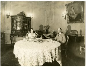 Michael Fokine og hans kone Fokina, ca. 1926-36 (foto av gelatinsølv)