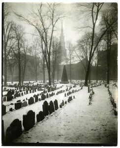 Old Granary Burying Ground Boston, USA, ca. 1902-10 (foto av gelatinsølv) av Jessie Tarbox Beals