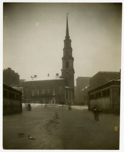 Park St Church, Boston, messe, USA, ca. 1902-10 (foto av gelatinsølv) av Jessie Tarbox Beals