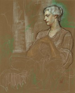 Jessie Wilcox Smith, ca. 1930 (pastell på papir) av Jessie Willcox Smith