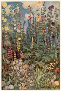 Blomstene (farge litho)