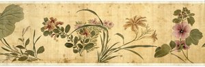Ett hundre blomster, 1629 (farge på silke)