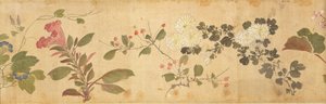 One Hundred Flowers, tidlig på 1600-tallet (malt silke) (detalj: se også 207347-58)