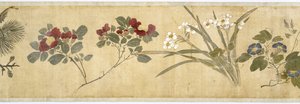 One Hundred Flowers, tidlig på 1600-tallet (malt silke) (detalj: se også 207347-58)