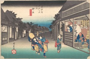 Goyu, reisende Yanagi, ikke sant? 1833-34. , mygg. 1833-34. av Jirobei