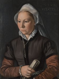 Portrett av en ung kvinne av Joachim Beuckelaer