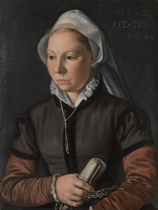 Portrett av en ung kvinne, 1562. av Joachim Beuckelaer