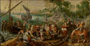 Det mirakuløse fisketrekket av Joachim Beuckelaer