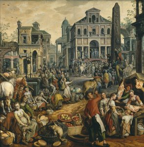 Markedsscene med Ecce Homo, 1565
