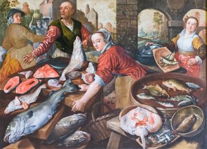 Market Square, Joachim Beuckelaer (olje på lerret) av Joachim Beuckelaer