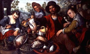 The Game Stall (olje på lerret) av Joachim Beuckelaer