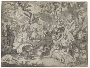 Bryllup av Peleus og Thetis av Joachim Wtewael or Utewael