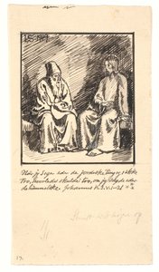 Kristus og Nikodemus av Joakim Frederik Skovgaard