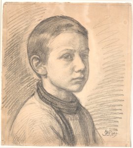 Portrett av maleren J.Th. Skovgaard som gutt av Joakim Frederik Skovgaard