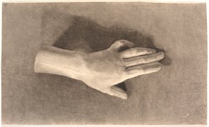 Studie av gipshånd av Joakim Frederik Skovgaard