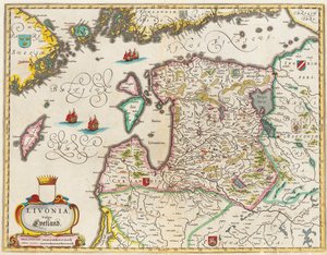 Livonia Kart, Vulgo Lyefland, Atlas Maior av Joan Blaeu