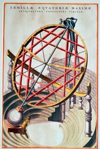 Den ekvatoriale armillaren til Tycho Brahe, 1500-tallet av Joan Blaeu