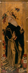 The Temptation of Saint Anthony the Great Pined by Demons - Saint Anthony the Abbed Pined by Demons - Maleri av Joan Desi (aktiv 1481-1520) - ca. 1500 - Olje på tre - Museu Nacional d