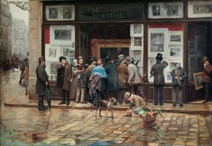 Offentlig utstilling av et bilde av Joan Ferrer Miró