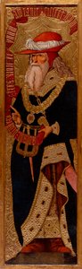 Abraham - Maleri av Joan Gasco (aktiv 1500-1529) - ca. 1500 – Tempera på panel – 233,5x66,1 – Catalonias nasjonale kunstmuseum, Barcelona