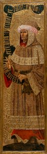 Isaie - Jesaja - Maleri av Joan Gasco (aktiv 1500-1529) - ca. 1500 - Tempera på panel - 226,9x64,7 - Museu Nacional d'Art de Catalunya, Barcelona