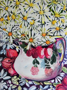 Marguerites in a 30s Jug, 2001, av Joan Thewsey