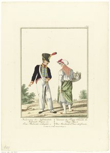 Gunner med en duftende vannselger Gunner av de nederlandske kolonitroppene, og en parfymeforhandler Uniformer og kostymer (serietittel)