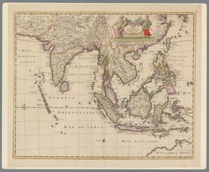 Kart fra Indonesia Kart over Øst-India (tittel på objekt) av Joannes L